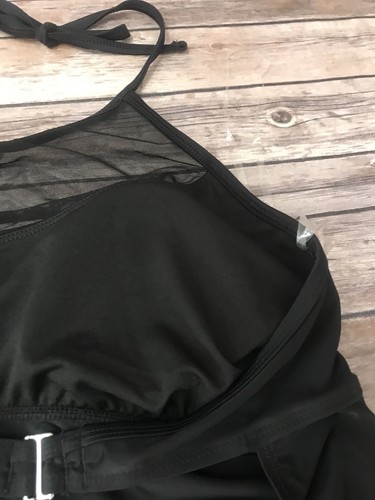 Women's Plus Size Sequin Heart & Harmony swim wear Top Tankini black 1X 2X - Picture 9 of 9