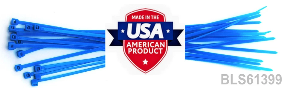 400 USA Made TOUGH TIES 9" inch 40lb Nylon Tie Wraps Wire Cable Zip Ties RGBY - Image 4 of 4