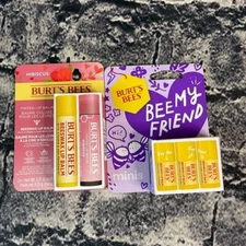 Burt's Bees Bee Mine 3pc Mini & Tinted Lip Balm Valentines Mixed Rose Dahlia 1ea