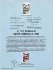 Souvenir Page Arturo Toscanini US 2411 SP848 FDOI