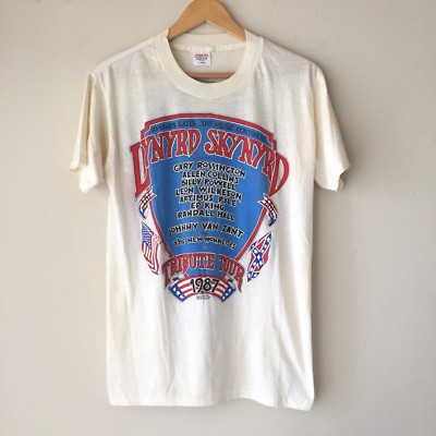 RaRe Vintage LYNYRD SKYNYRD 1987 Tour Concert Rock Band Tee Shirt