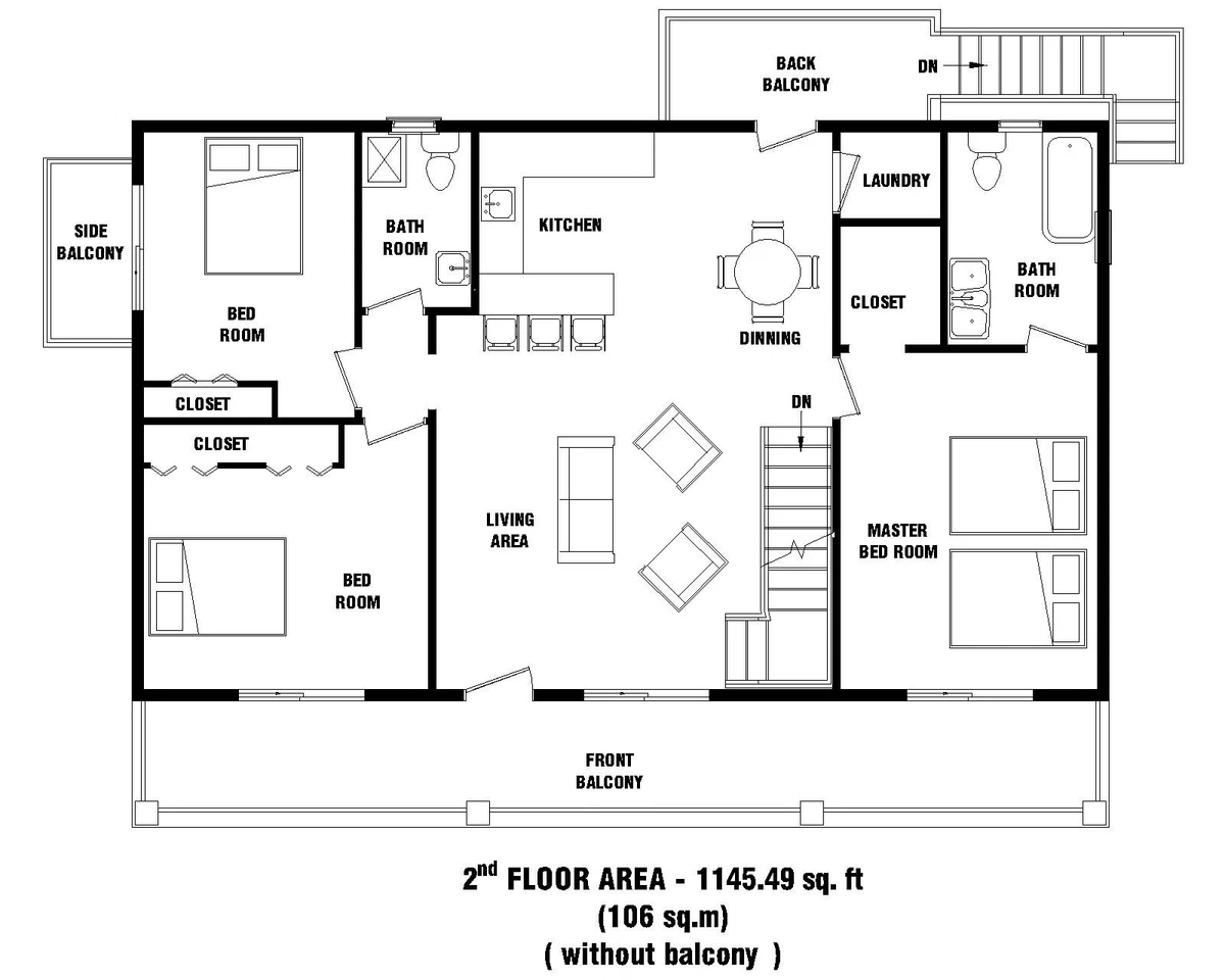 Custom Apartment House Plan 6 Bedroom &Amp; 4 Bathroom With Free Original  Cad File | Ebay
