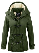 Yxp Women's Winter Thicken Military Parka Jacket- Size Large