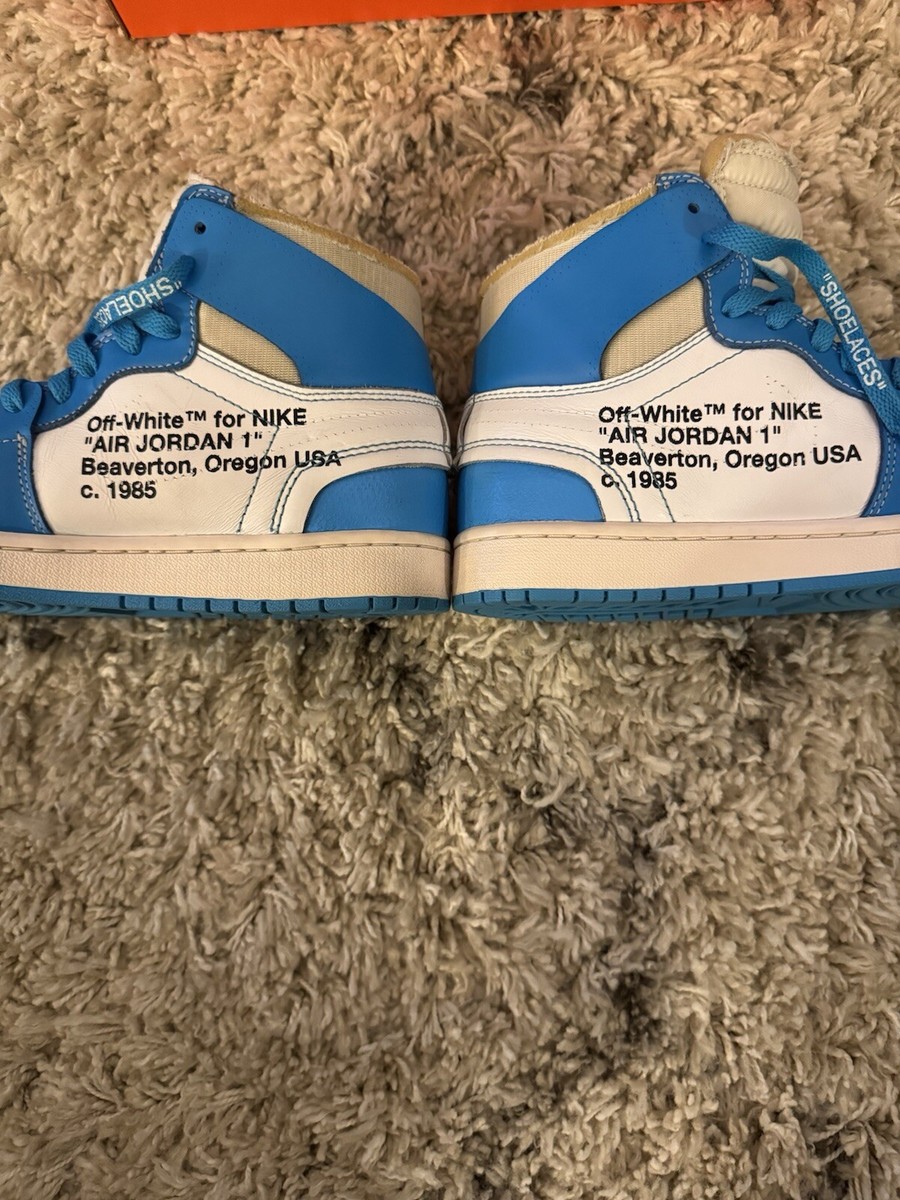 Size 8.5 - Jordan 1 Retro OG x Off-White High UNC USED | eBay