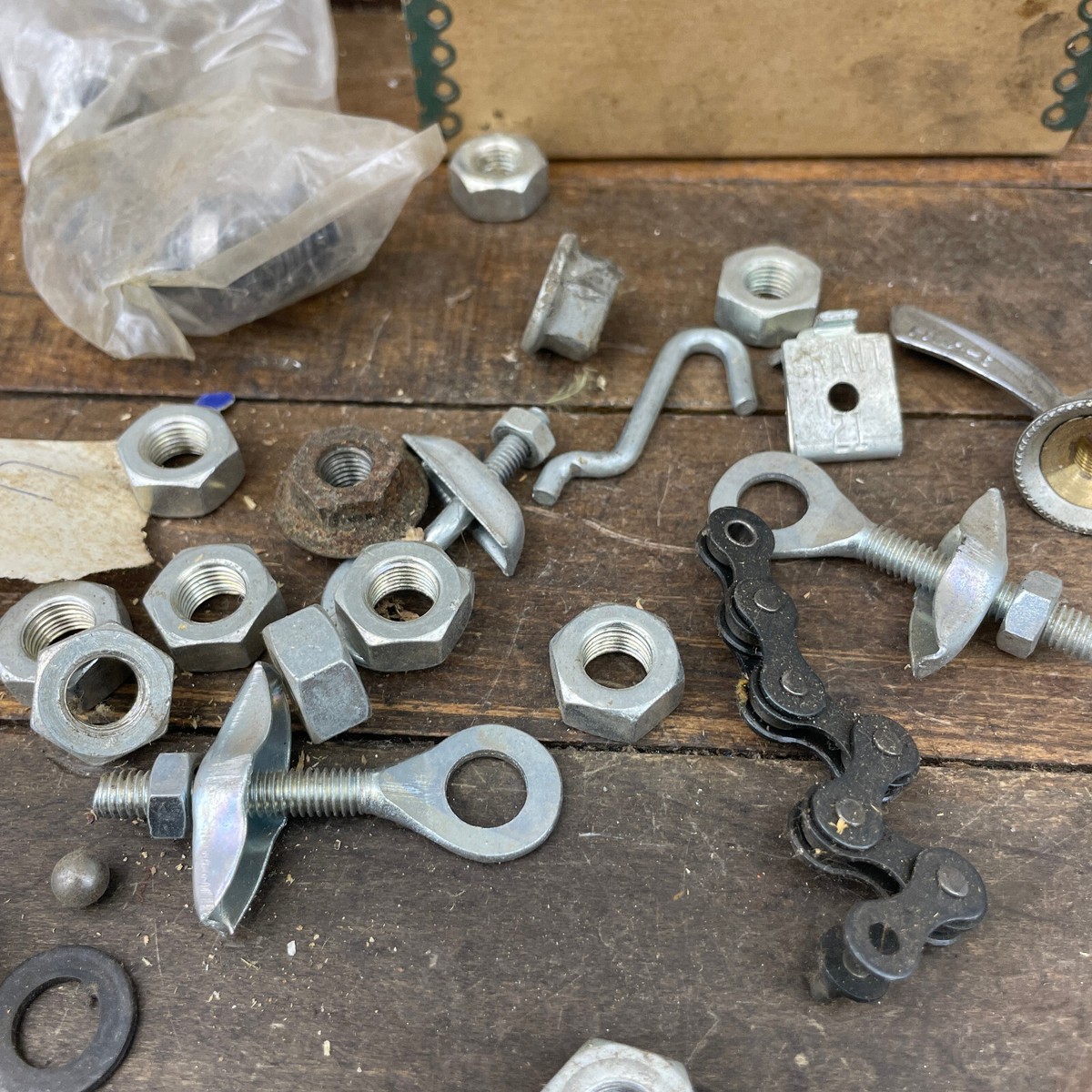 Lot De Pièces Vélo Vintage BMX Fixie - Axles, Tendeurs Chaîne - NOS Années 70/80
