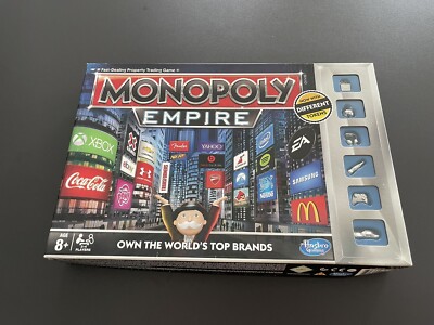 MONOPOLY EMPIRE Top Brands Board Game Hasbro 2014 Silver Edition | eBay
