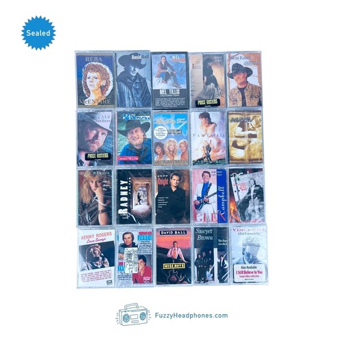 20 SEALED Country Cassette Tapes #6: Reba Dolly Glen Campbell George Jones - Picture 2 of 3