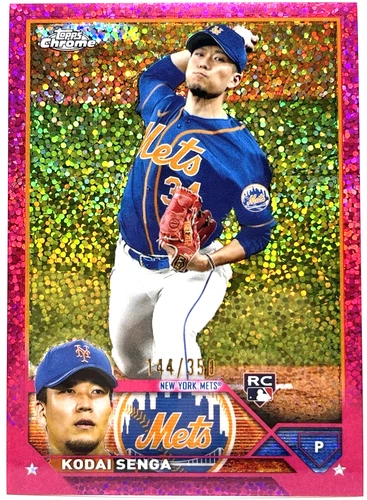 2023 Topps Chrome - Kodai Senga - Magenta Speckle Refractor /350 - Rookie (RC)