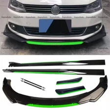 Front Bumper Lip 86" Side Skirt Rear Bumper Lip Black Green For Volkswagen CC