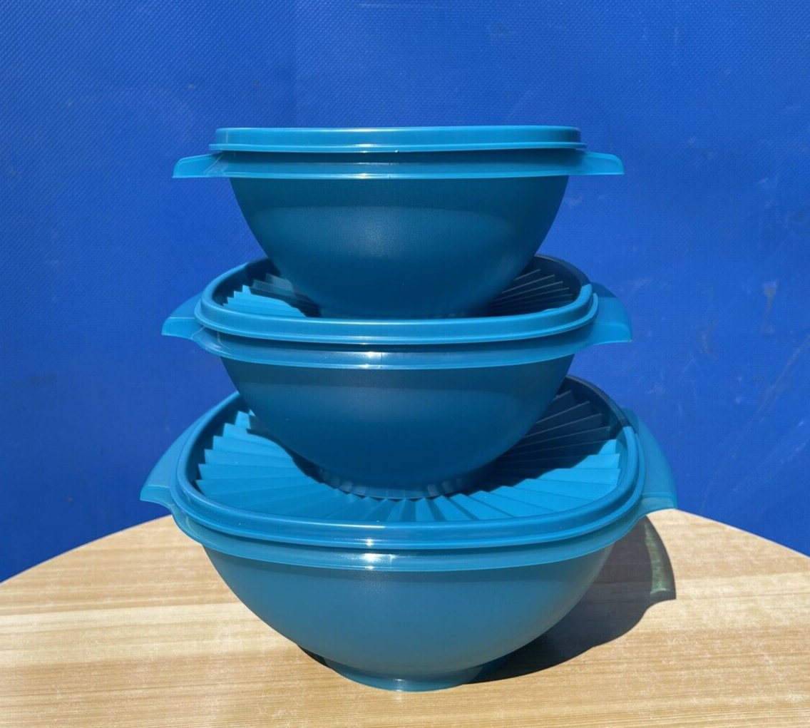 Tupperware Classic Servalier Bowls Set of 3 Small Medium Extra Large ...