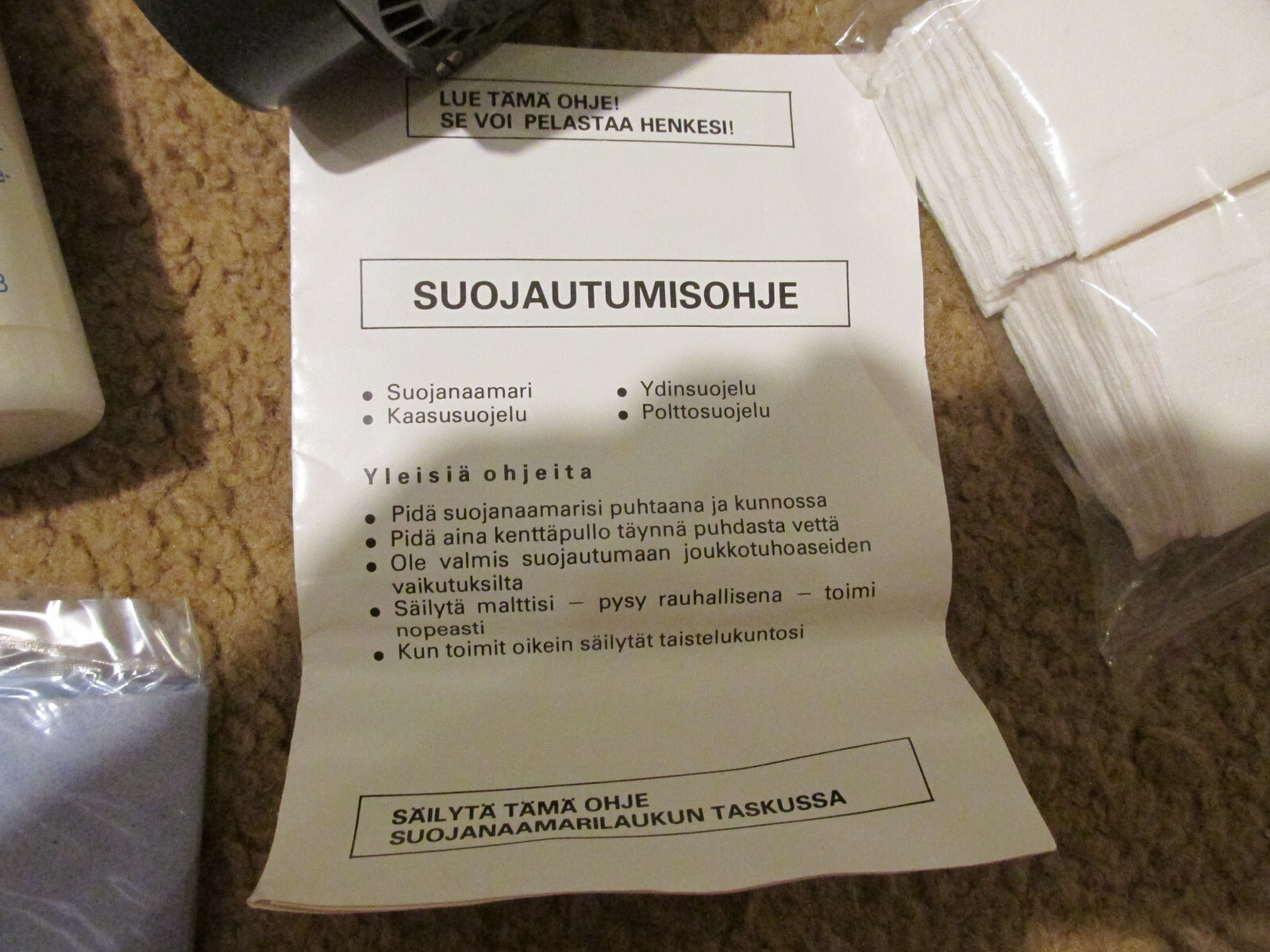 Modern Croatian Gas Mask with carrier