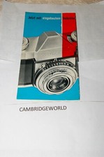 ZEISS IKON CONTAFLEX II 35mm SLR CAMERA LEAFLET ORIGINAL GENUINE in GERMAN