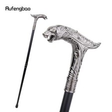 Designer Silver Tiger Victorian Handle Vintage Style Walking Stick Cane Antique