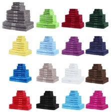 10 tlg FROTTEE 4 HANDTÜCHER 2 DUSCHTÜCHER 2GÄSTE 2WASCHHANDSCHUH PREMIUM 500g/m²