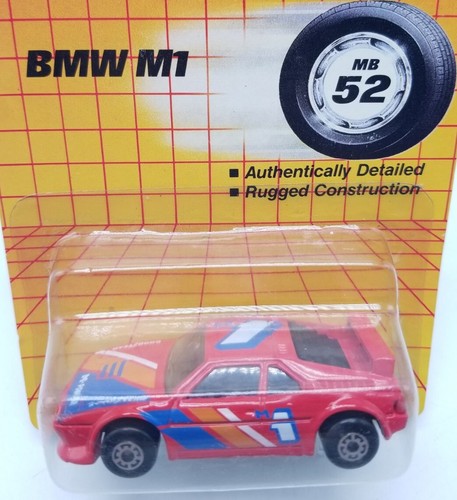 Matchbox 1981 BMW M1 Racing Goodyear Car (Red, 1990) New Old Stock MB52 1:57 NOS - Picture 3 of 7