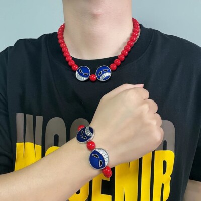 One Piece Portgas D Ace Hats Belt Bracelet Necklace Cosplay Props