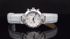 Bulova Accutron 26R11 Chamonix Diamond Chronograph Blue Band Women's Watch
