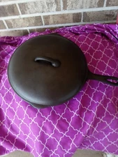 bsr birmingham stove and range 8-b skillet and lid big eared red mountain