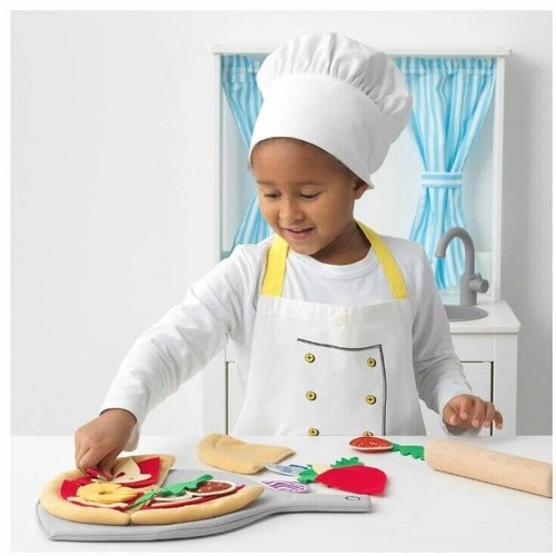 Pretend Pizza Toy Play Kitchen Food Ikea DUKTIG 24-piece Pizza Set Chef - Picture 2 of 7