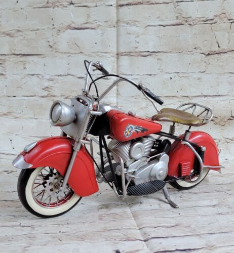 1956 INDIAN MOTORCYCLE MODEL ANTIQUE HANDMADE GIFTS for sale Hot Cast Artwork - Picture 1 of 6