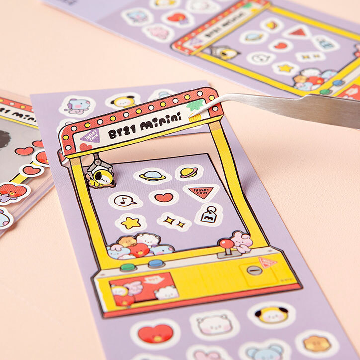【まとめ売り/レア】BTS bt21 mininiキャンバスボードトレカ BTS BT21 Minini Official Authentic Photocard Toploader Deco