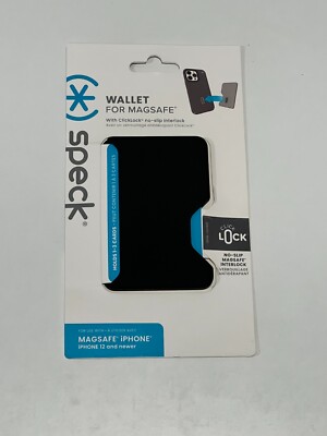 Speck Wallet ClickLock for Magsafe iPhone 16/15/14/13/12 - Black