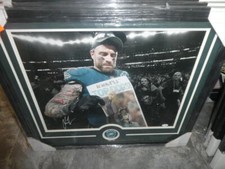 Chris Long Philadelphia Eagles  signed 16x20 Superbowl framed photo JSA