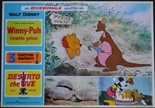 fotobusta 3 CARTONI ANIMATI WINNY PUH DESERTO CHE VIVE WALT DISNEY
