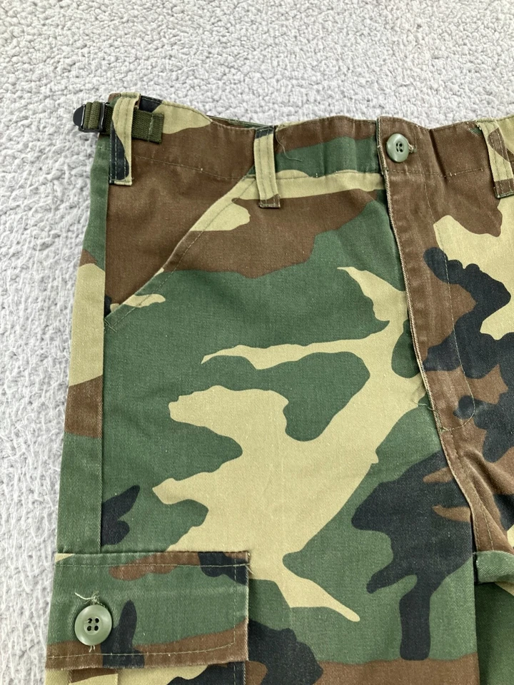 Pantalones del Ejército de Estados Unidos para mujer talla 16 Woodland Camo Ripstop Rothco BDU JR GI 28x27 Foto 2 de 4