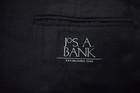 JOS A BANK Charcoal & Black Crosshatch Wool 2-Piece Pleated Suit 44R x 36W — photo 8