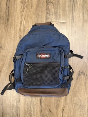 Vintage 90s Eastpak Backpack Full Leather Bottom Made in USA