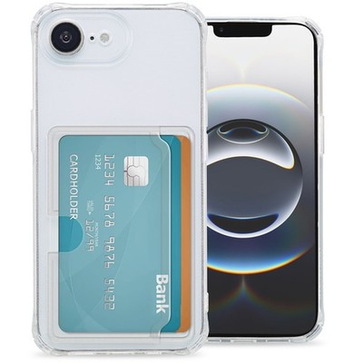 imoshion Soft Case Back Cover mit Kartenhalter Apple iPhone 17e / 16e - Transpar