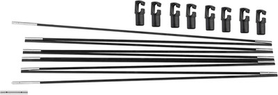 Universal Trampoline Fiber Glass Rods to Replace Top Ring of Net Enclosure for 1