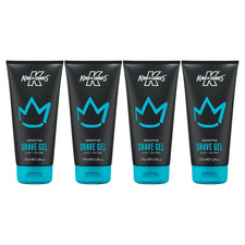 Sensitive Shave Gel for Men Quad Pack Low Foam Clear Shaving Gel for Sensitive S