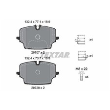 Satz Bremsbeläge Bremsklötze vorne für BMW X1 U11 | 26217479