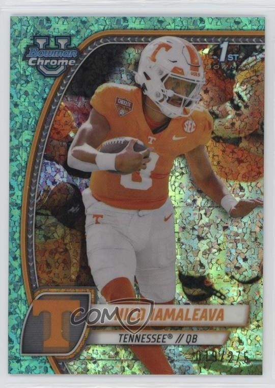 2024 Bowman U Chrome Aqua Mini-Diamond Refractor 19/275 Nico Iamaleava #139 0hx6