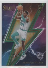 2023-24 Panini Select Thunder Lane Green Prizm Brandon Miller #12 17hw