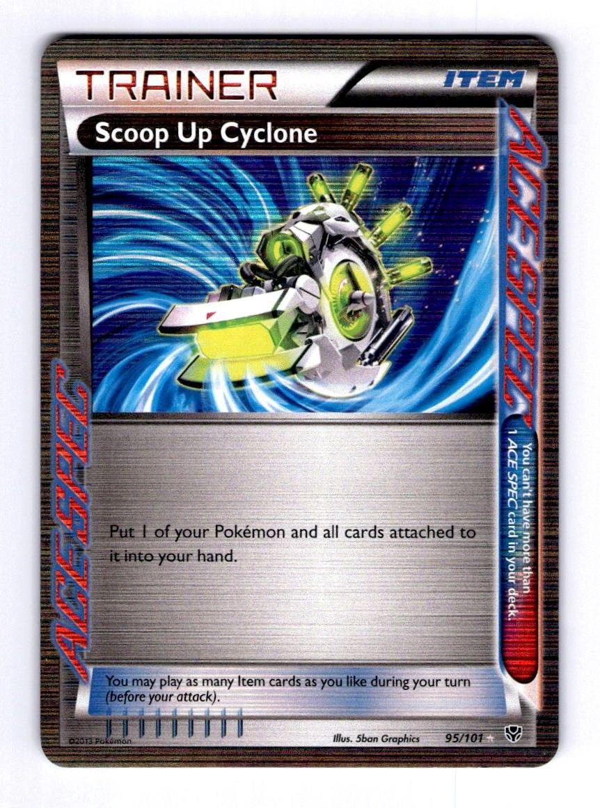 Scoop Up Cyclone Plasma Blast #95 (2013) Rare Ace Holo NM Pokemon