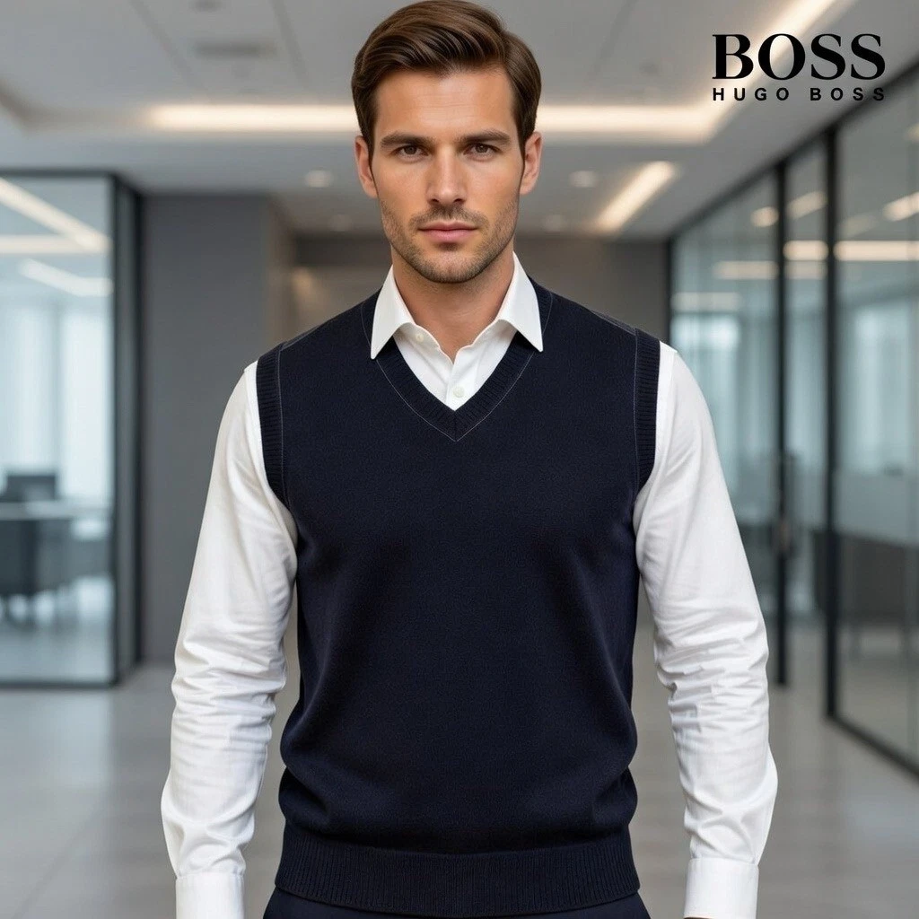 HUGO BOSS Vest Sweaters for Men for sale | eBay