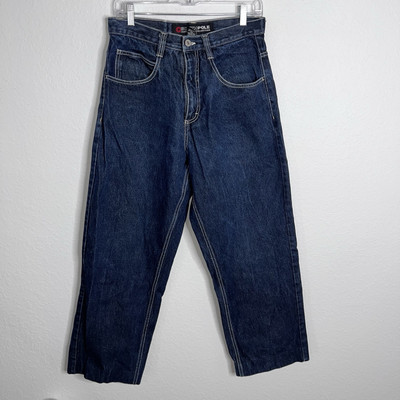 Southpole Jeans Men 32 Vintage Baggy Y2K Blue Denim Loose Hip