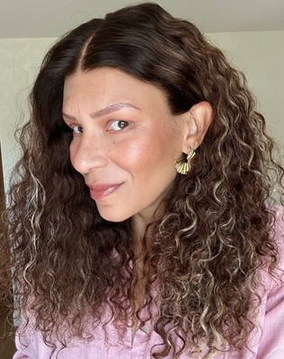 Afro Curly Dark BrownHighlight 13x4 Lace Front Wigs 100% Human Hair Wig