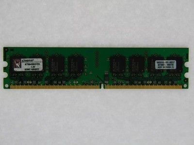 2 x  2GB Kingston 4GB DDR2 RAM PC2-5300 667 SDRAM DIMM KTM4982/2G 4 GB  PC2
