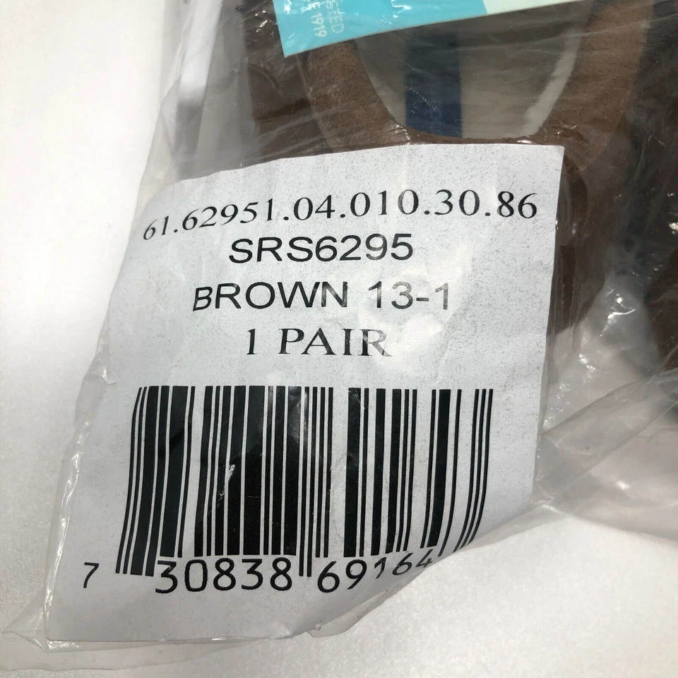 Stride Rite 棕色莫卡辛拖鞋男女通用男孩女孩尺寸 13 - 1 温暖舒适 — 第 3/4 张图片