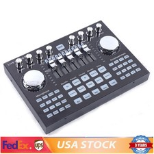 Voice Changer Sound Live Sound Card for Live Streaming Audio Mixer Broadcast