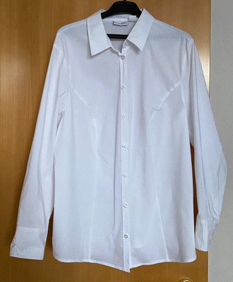 Bluse weiß klassisch Laura Kent Gr. 48, neu nur gewaschen