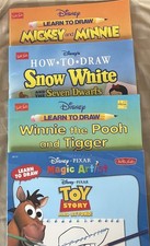Vintage. Walter Foster s Disney s How To Draw Book Lot. 4 Jumbo Books. 13.5 x10