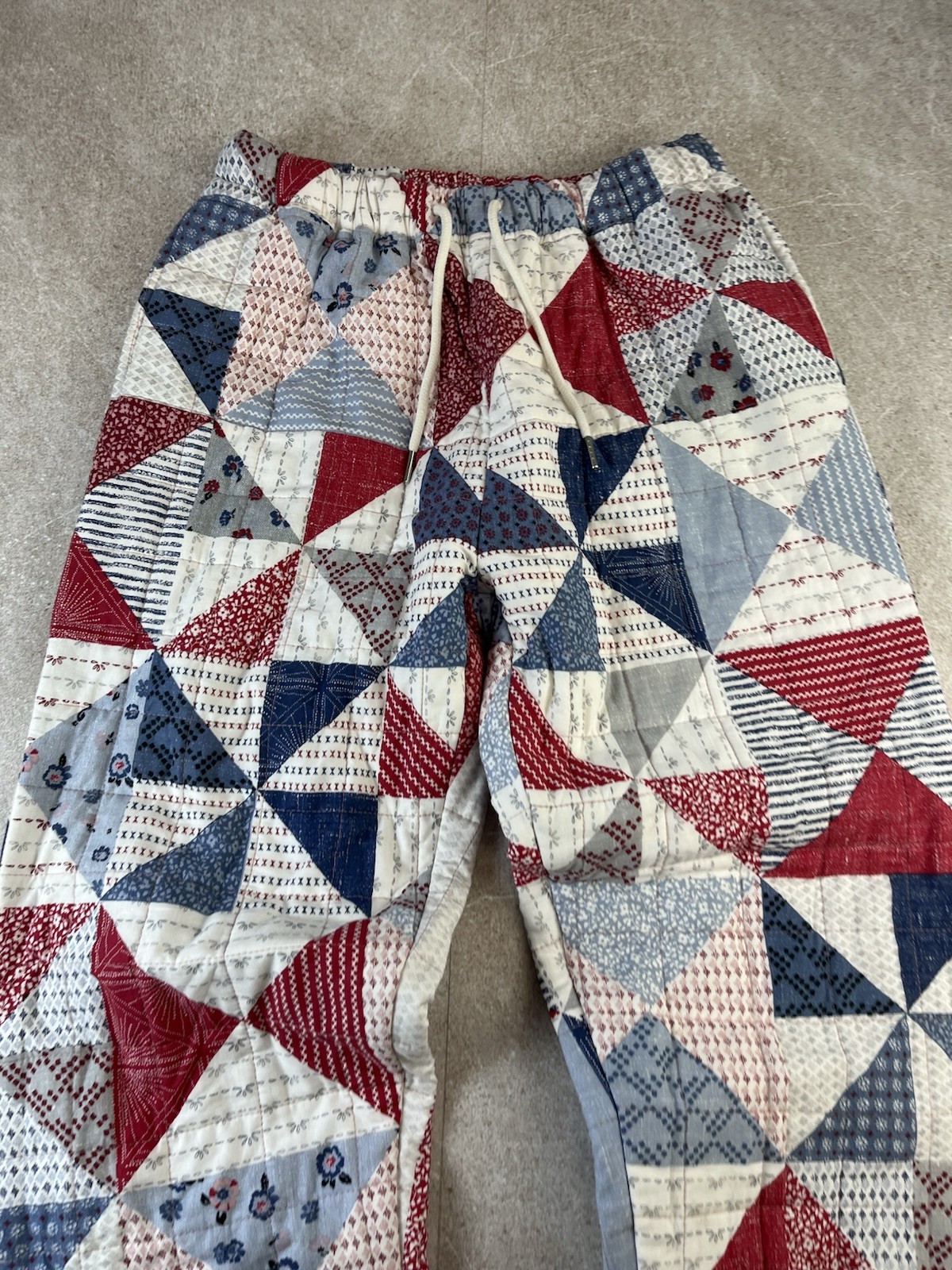 Handmade Quilted Patchwork Pants Cottagecore Boho… - image 2
