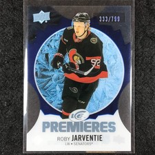 2023-24 UD Ice Hockey ROBY JARVENTIE Ice Premiers Rookie Blue /799 #158