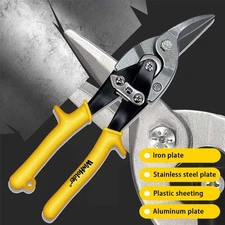 Handle Aviation Tin Snip Silverline Metal Cutter Shear Right Cut Tool Yellow