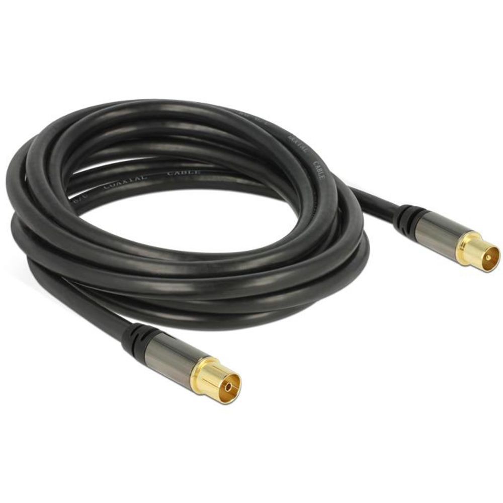 Delock IEC Stecker - IEC Buchse 3 schw 3190₽